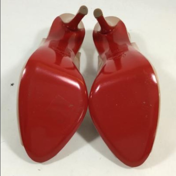 Christian Louboutine Nude 120 Slingback Pumps - Picture 9 of 16